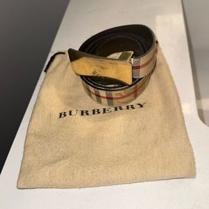 Men’s Burberry leather Belt